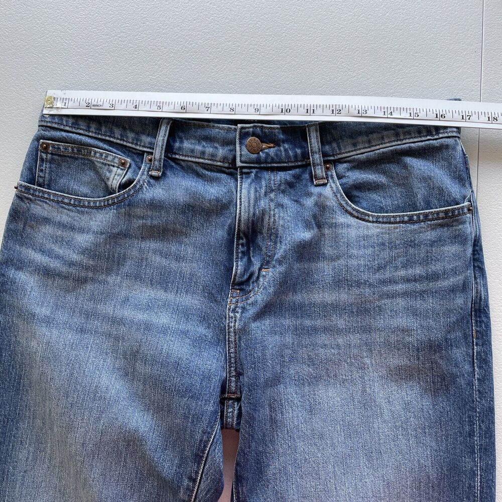J.Crew Factory Jeans Men Slim Straight Flex 32X34 (33.5X33.5 Actual) Blue Denim - Picture 9 of 13